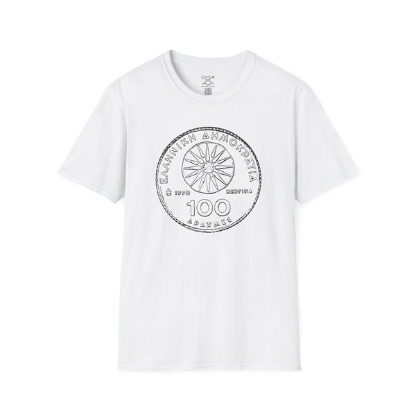 100 DRAHMS - Greek inspired clothing by MixGreek T-Shirt Greeks of the world