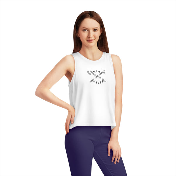 Mix Greek Cropped Tank Top