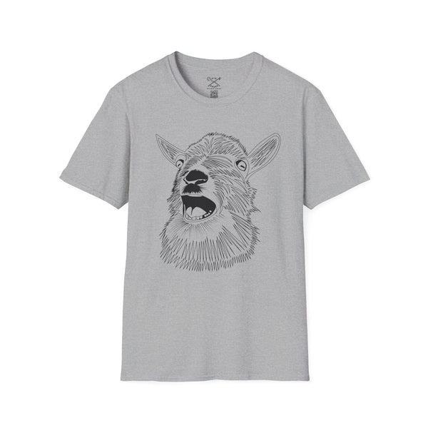 Goat Graphic T-Shirt – Bold Animal Art Streetwear Tee