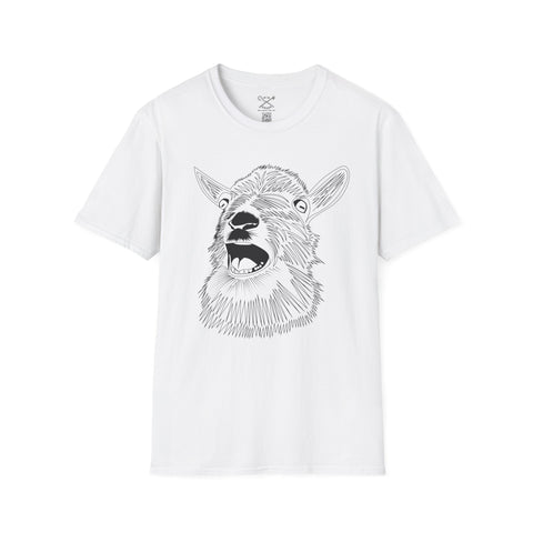 Goat Graphic T-Shirt – Bold Animal Art Streetwear Tee