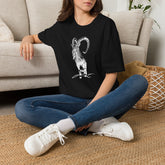 The Krikri Dark Shirt featuring a graphic of the iconic Kri-Kri goat on a black tee.