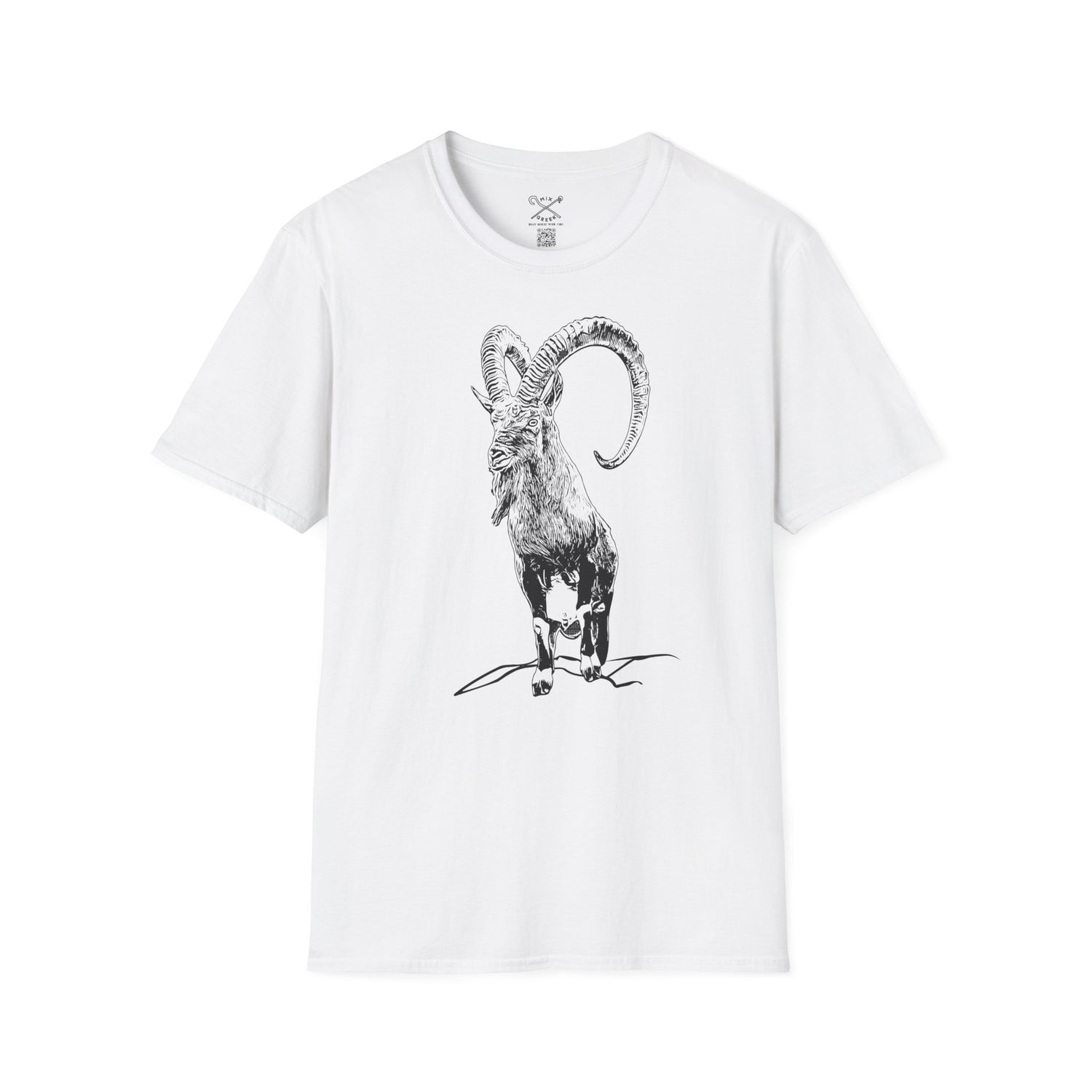 The Krikri graphic tee featuring a bold illustration of the iconic Kri-Kri goat on a T-shirt.