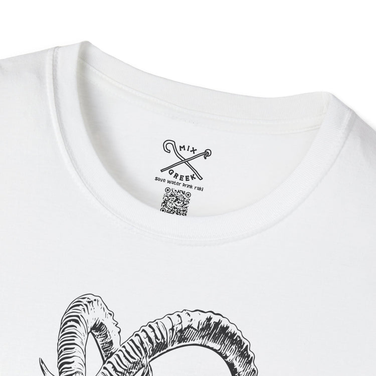 The Krikri graphic tee featuring a bold illustration of the iconic Kri-Kri goat on a T-shirt.