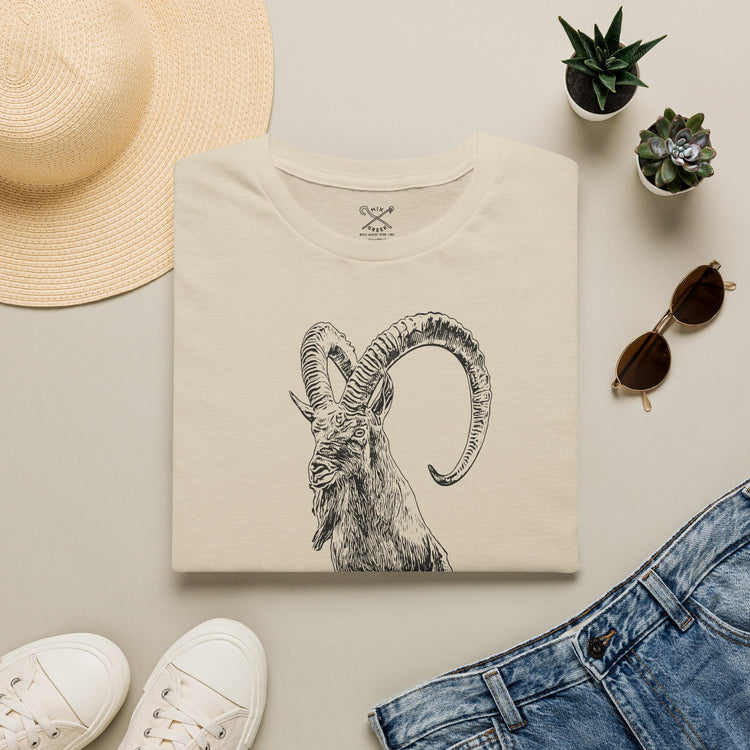 The Krikri graphic tee featuring a bold illustration of the iconic Kri-Kri goat on a T-shirt.