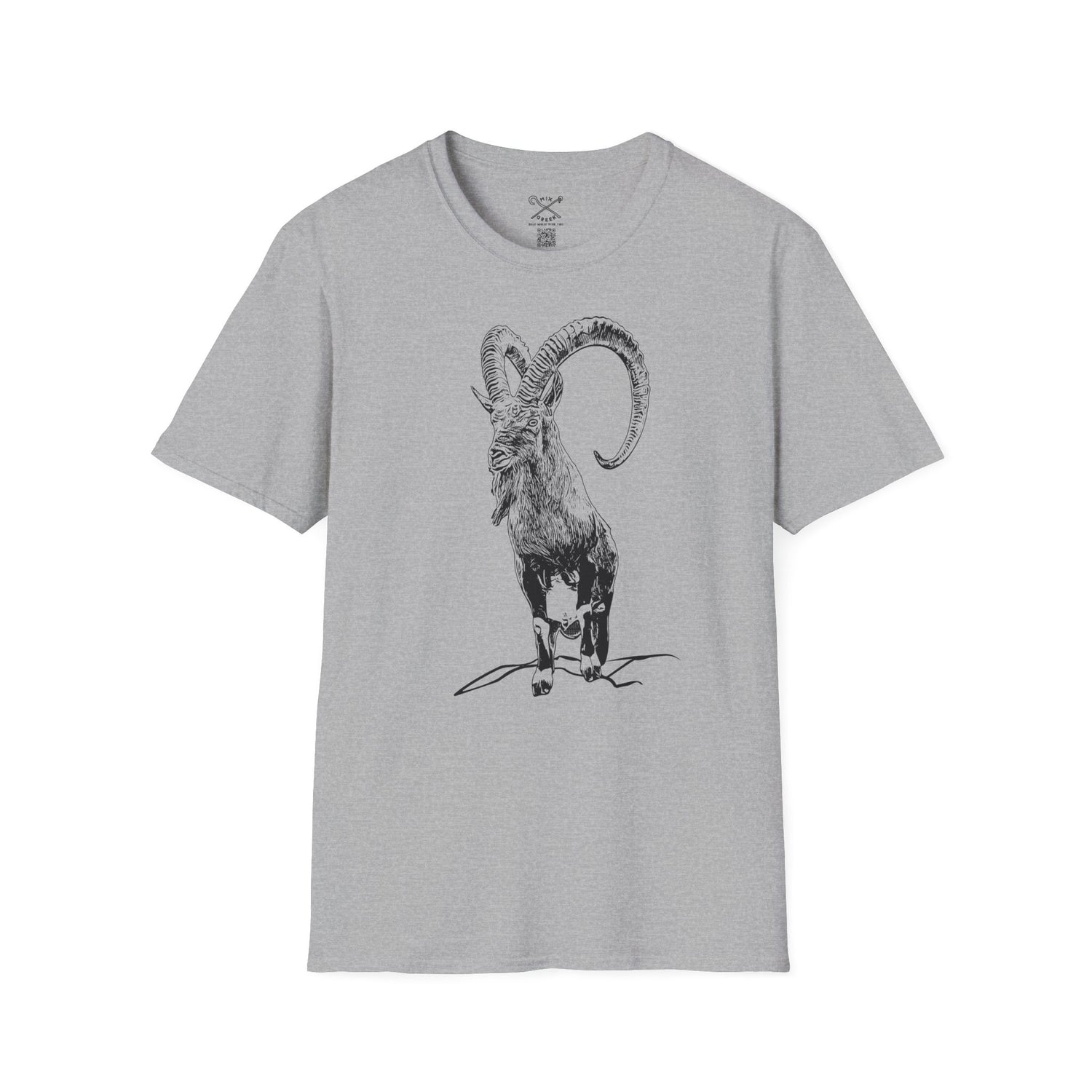 The Krikri graphic tee featuring a bold illustration of the iconic Kri-Kri goat on a T-shirt.