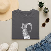 The Krikri Dark Shirt featuring a graphic of the iconic Kri-Kri goat on a black tee.