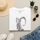 The Krikri graphic tee featuring a bold illustration of the iconic Kri-Kri goat on a T-shirt.