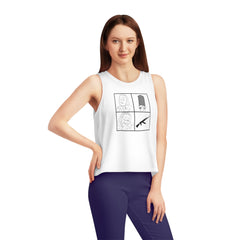Grandma Approves AK47 Cropped Tank Top - Greek inspired clothing by MixGreek Tank Top Greeks of the world