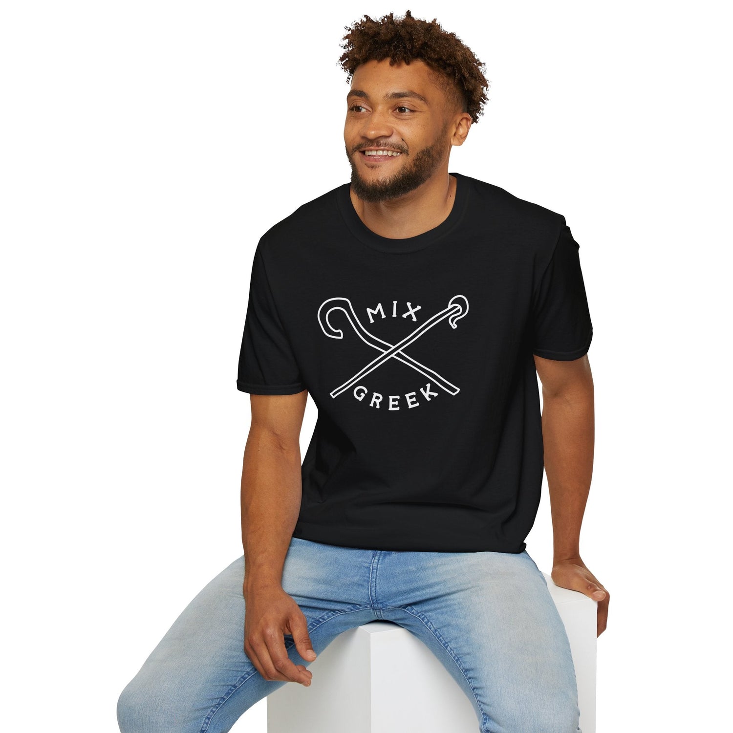 Dark Greek Graphic Tee – Bold Urban Streetwear Design
